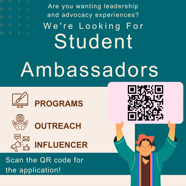 Are you wanting leadership and advocacy experiences? We're looking for Student Ambassadors! Help with Programs, Outreach or be an Influencer with Safe Space NOVA. Click the image to fill out the application!